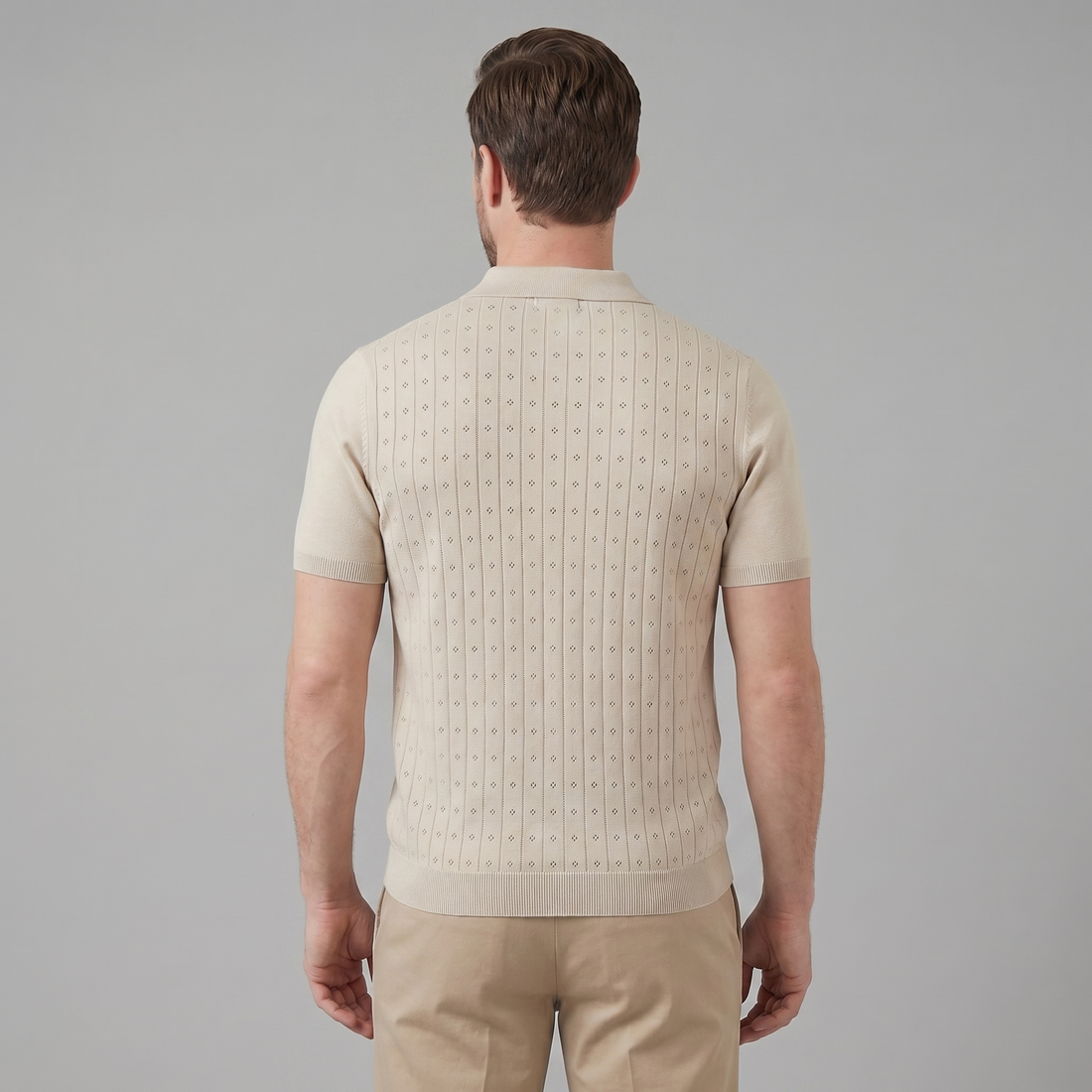 Men's Short-Sleeved Casual Polo Shirt
