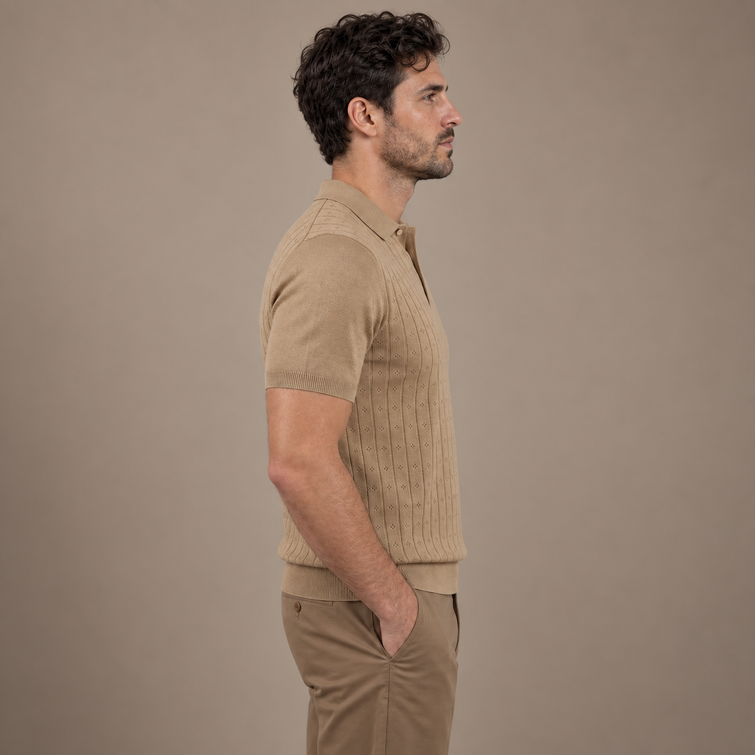 Men's Short-Sleeved Casual Polo Shirt