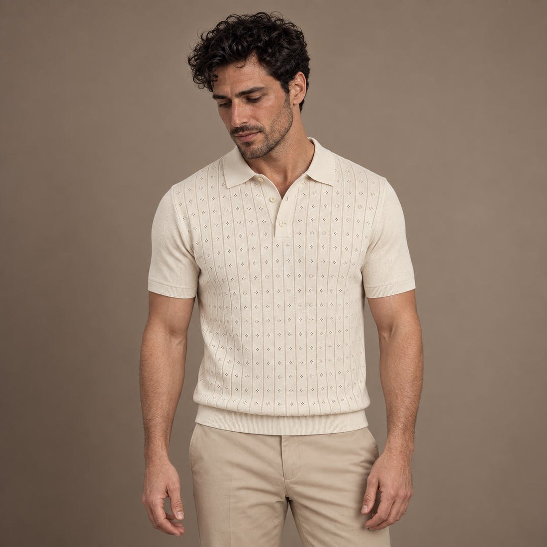 Men's Short-Sleeved Casual Polo Shirt