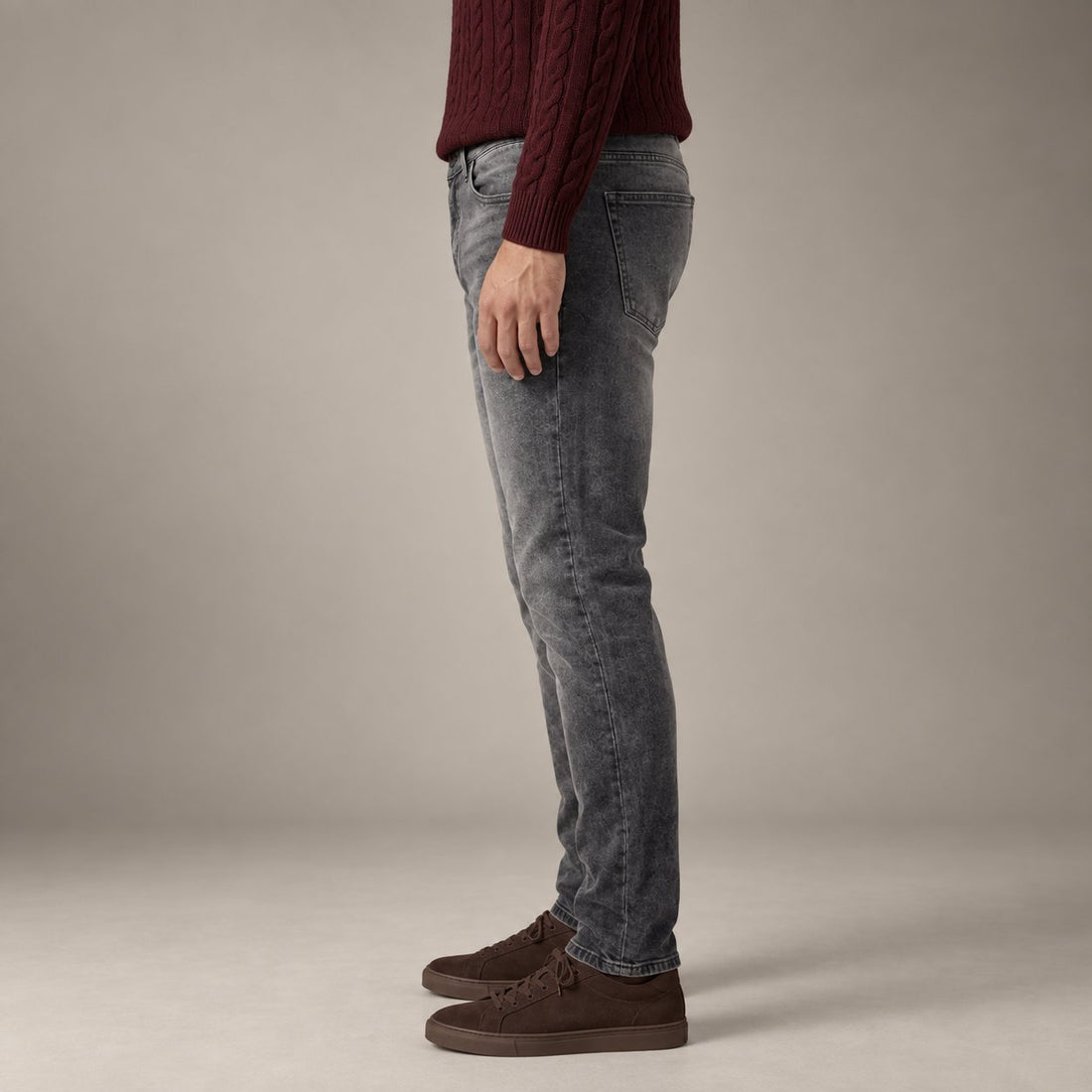 Men's Slim Fit Grey Jeans