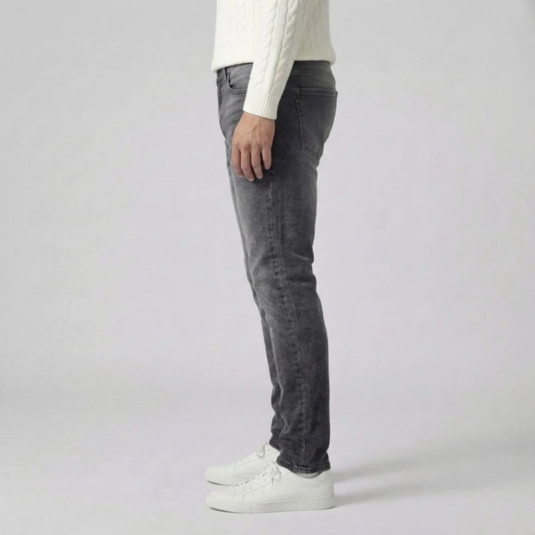 Men's Slim Fit Grey Jeans