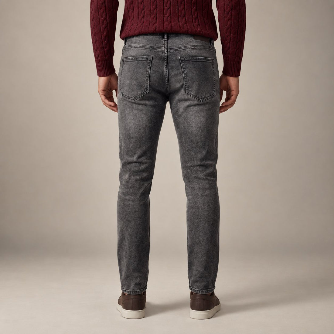 Men's Slim Fit Grey Jeans