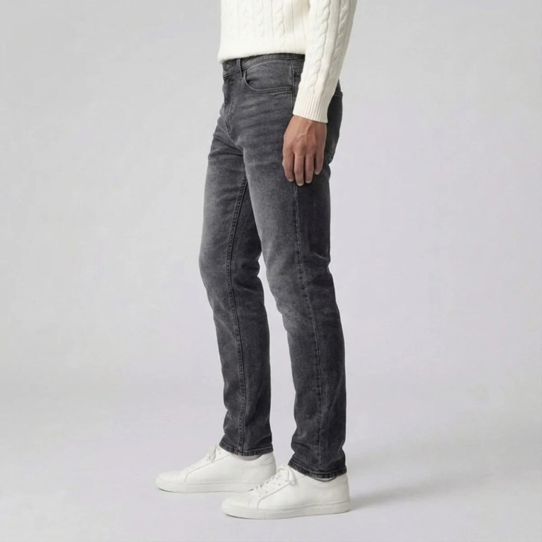 Men's Slim Fit Grey Jeans