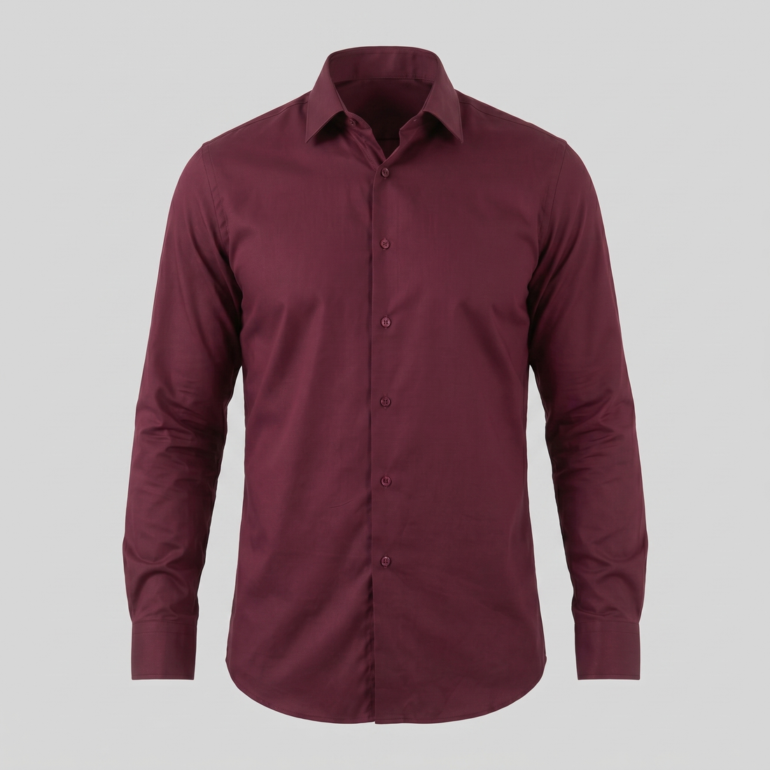 Men's Slim Fit Long-Sleeve Dress Shirt