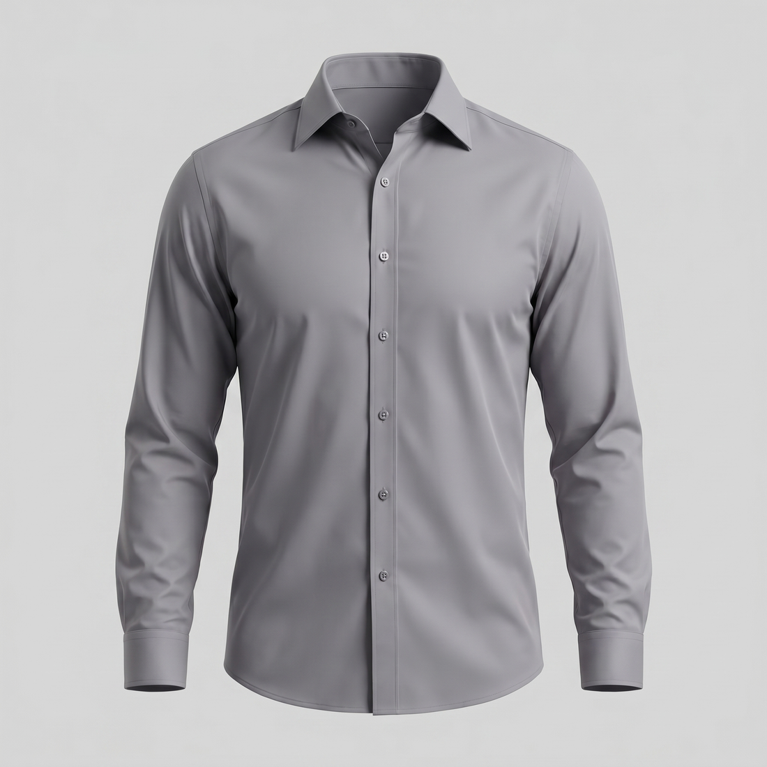 Men's Slim Fit Long-Sleeve Dress Shirt