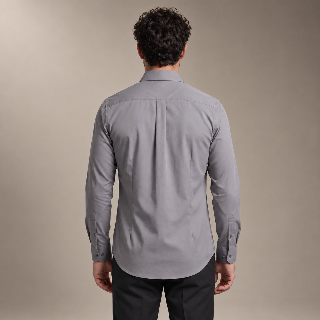 Men's Slim Fit Long-Sleeve Dress Shirt