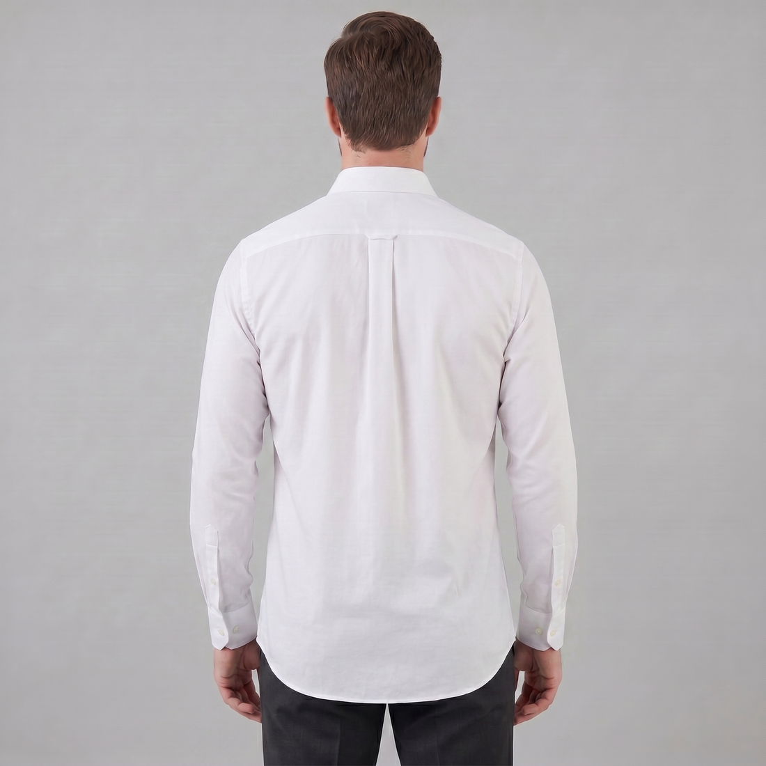 Men's Slim Fit Long-Sleeve Dress Shirt