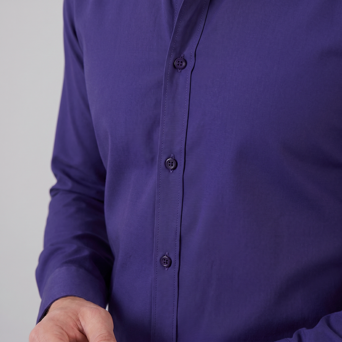 Men's Slim Fit Long-Sleeve Dress Shirt