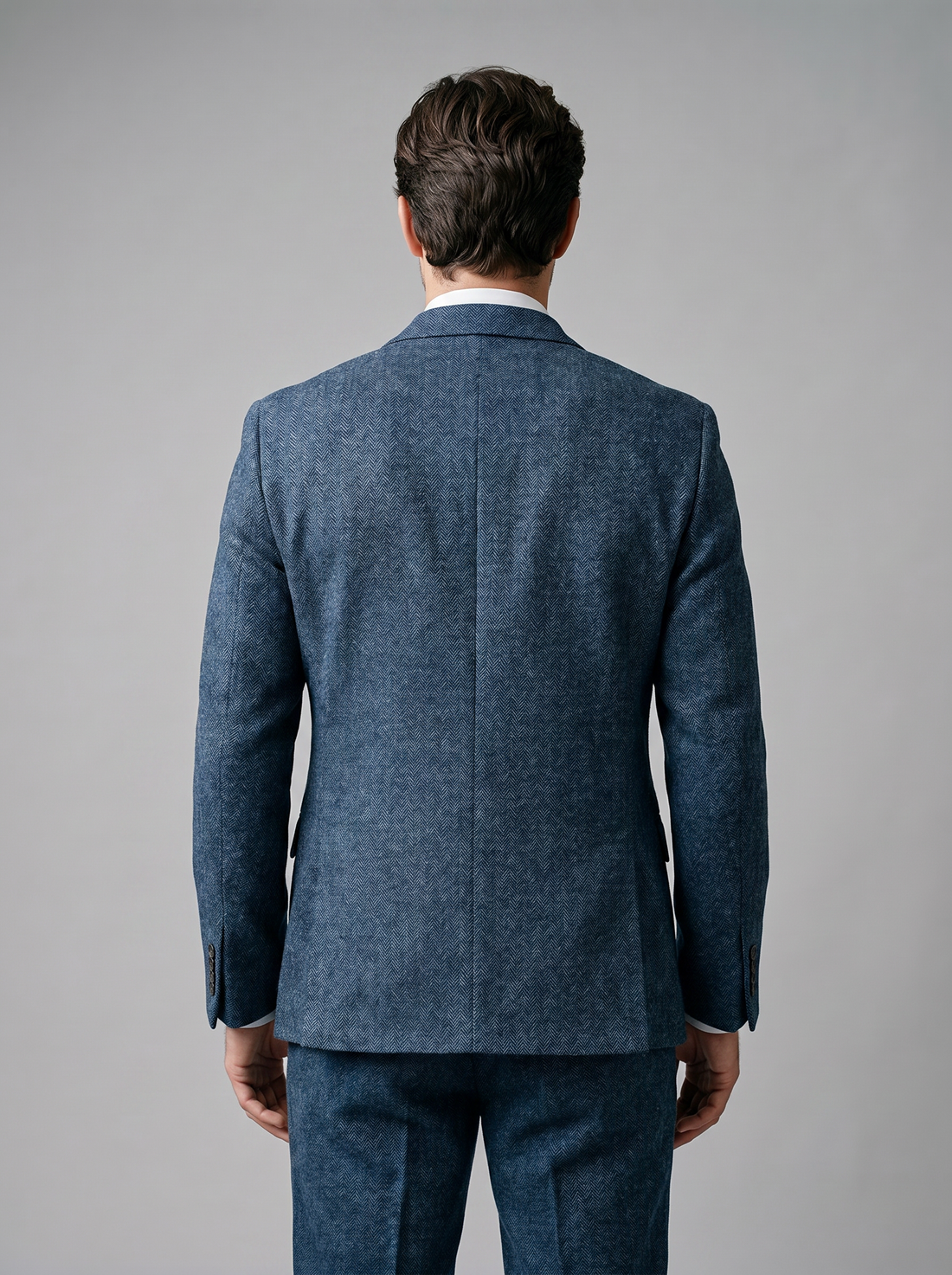 Men's Slim Fit Three-Piece Suit with Vest for Weddings