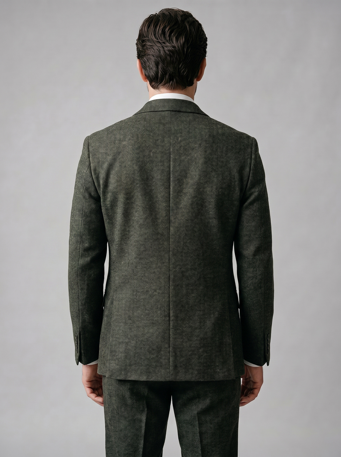 Men's Slim Fit Three-Piece Suit with Vest for Weddings
