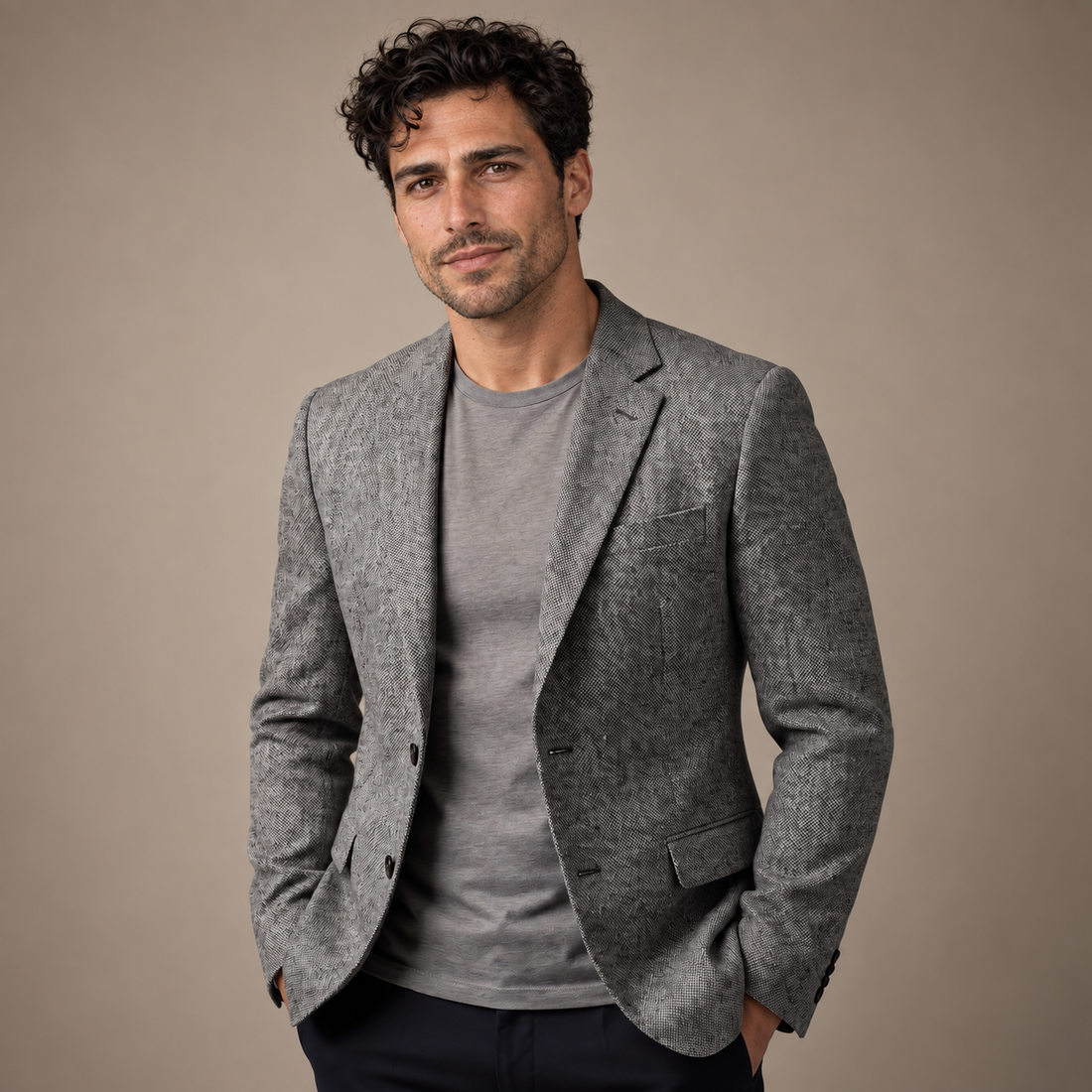 Men's Slim-Fit Winter Blazer Jacket