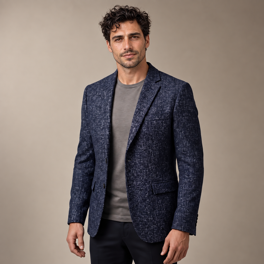 Men's Slim-Fit Winter Blazer Jacket