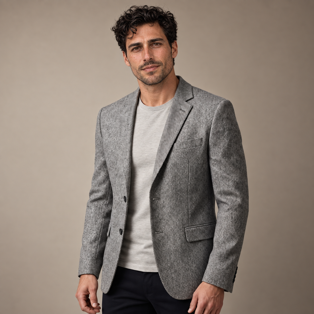 Men's Slim-Fit Winter Blazer Jacket