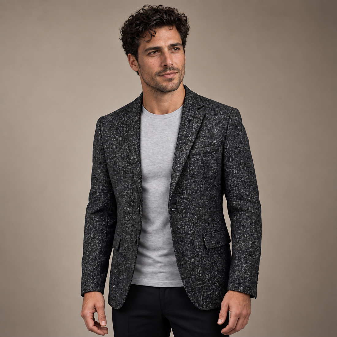 Men's Slim-Fit Winter Blazer Jacket