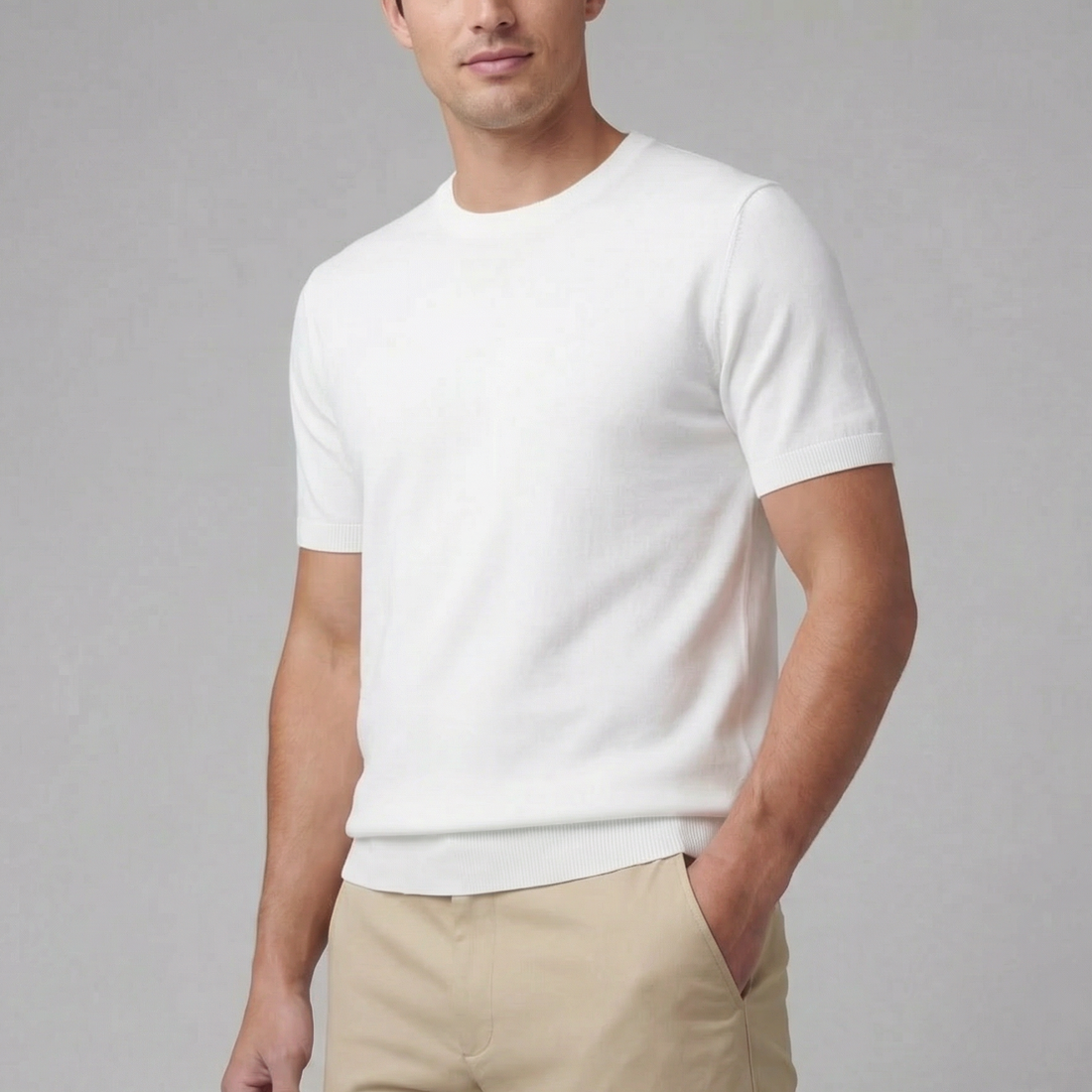 Men's Straight-Fit Chino Trousers