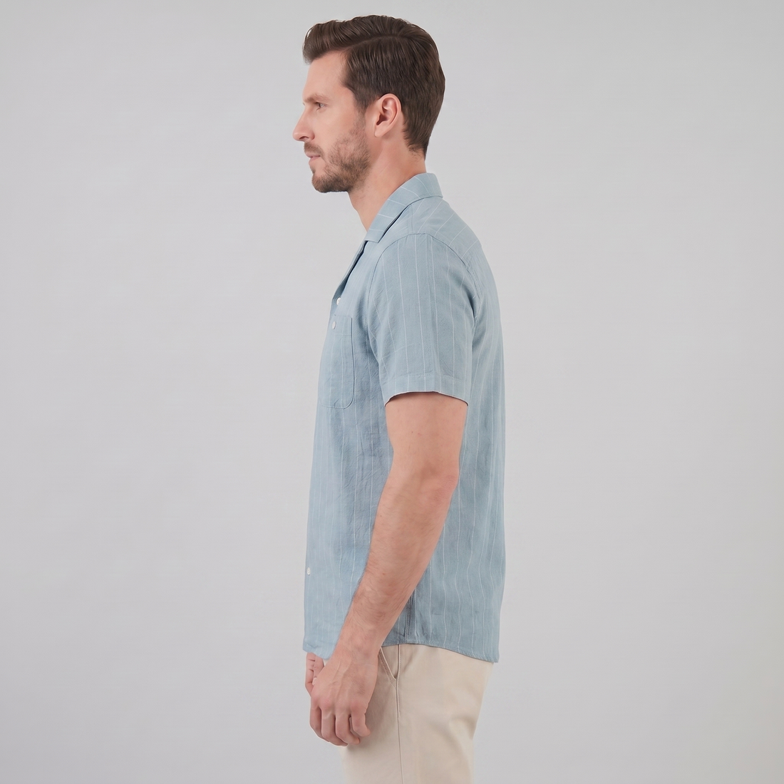Men's Stripe Button-Down Shirt