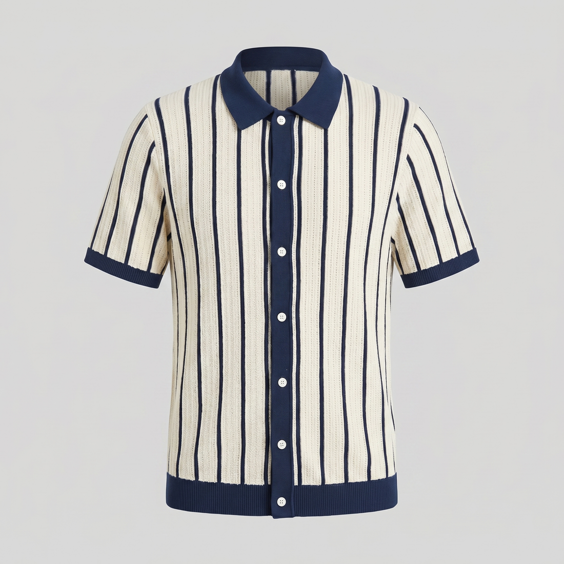 Men's Striped Button Down Shirt