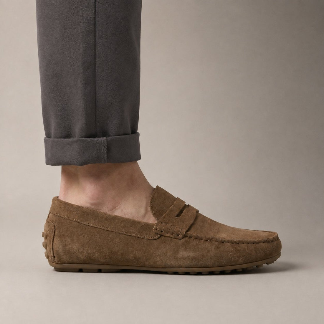 Men's Stylish Suede Penny Loafers