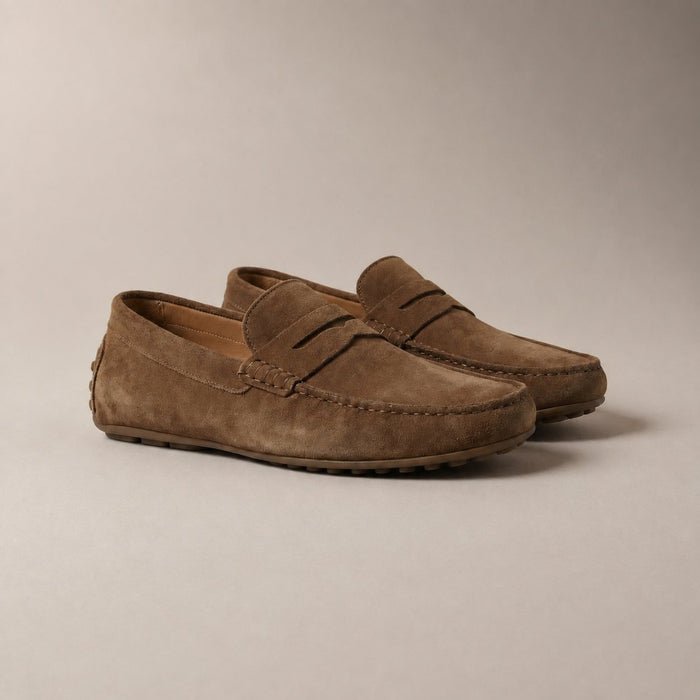 Men's Stylish Suede Penny Loafers