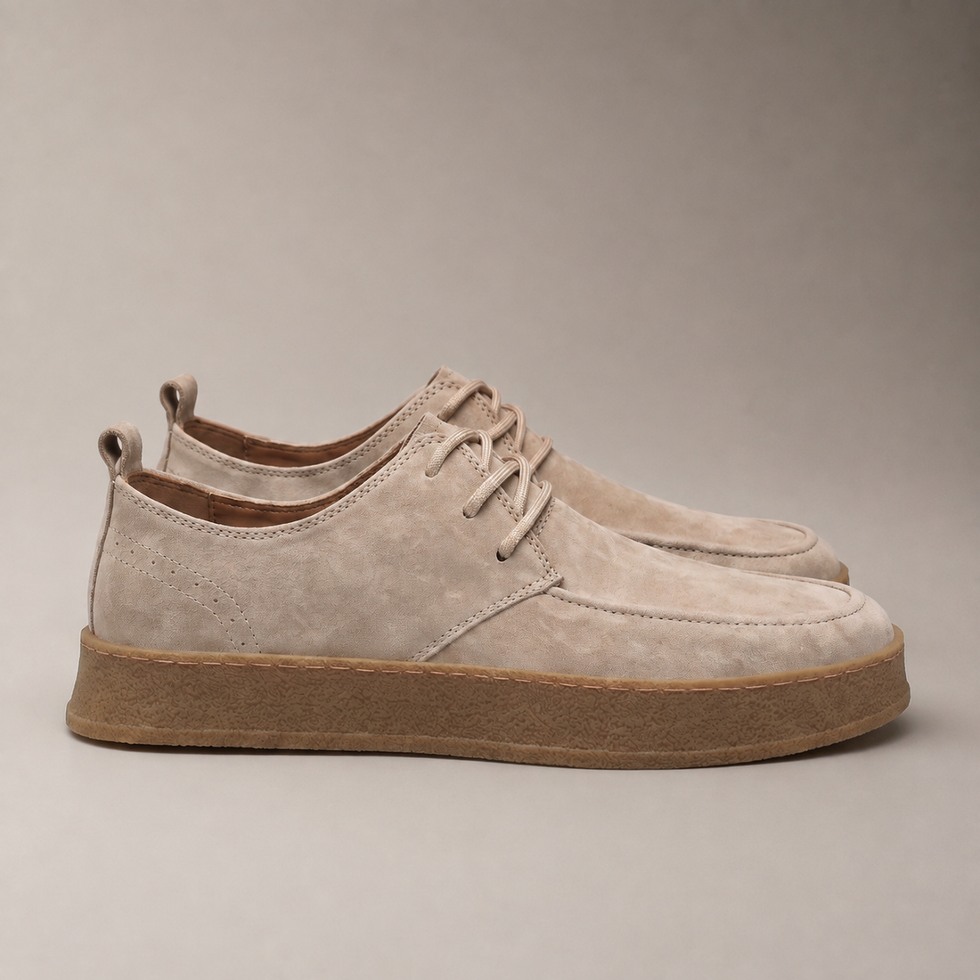 Men's Suede-Effect Lace-Up Casual Shoes