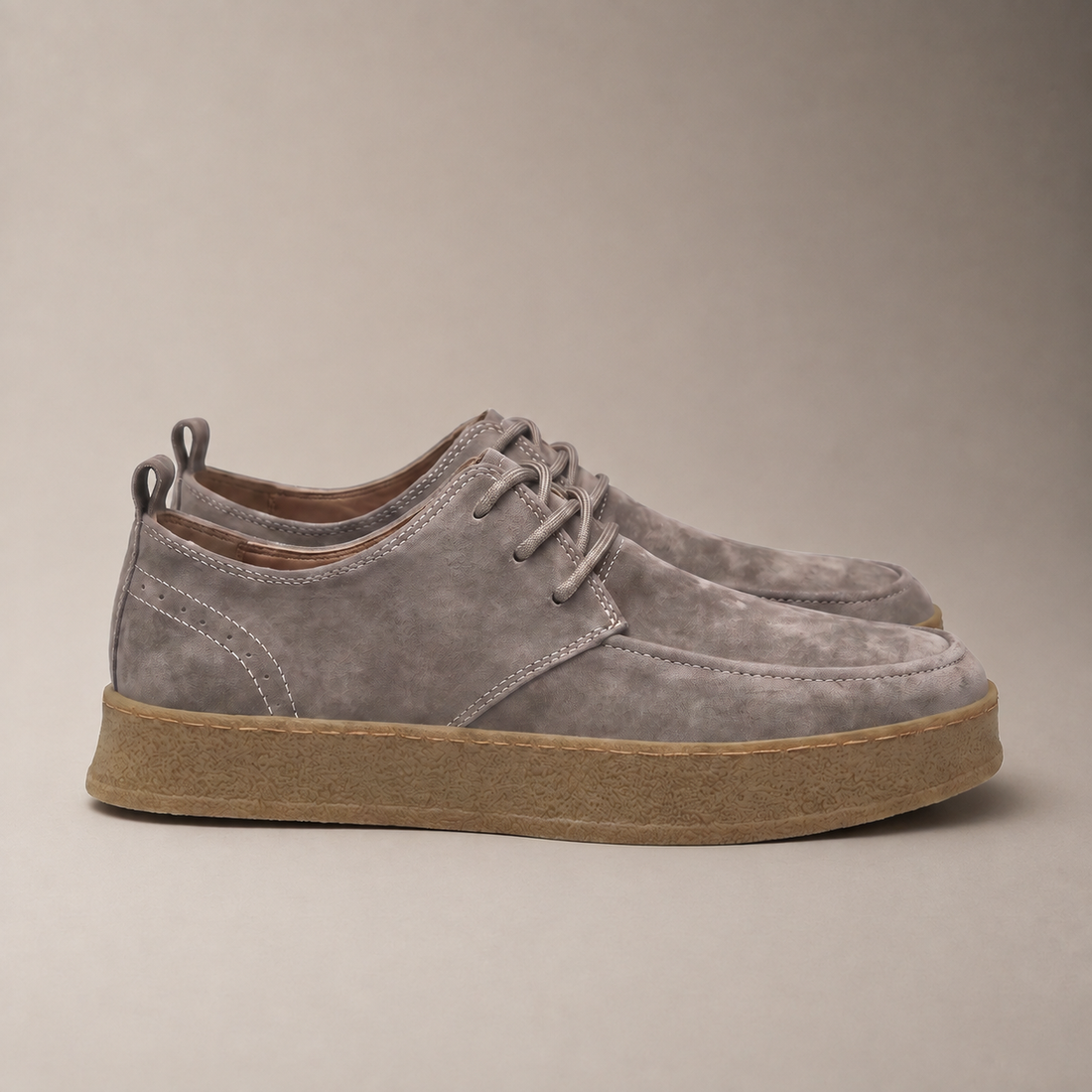 Men's Suede-Effect Lace-Up Casual Shoes