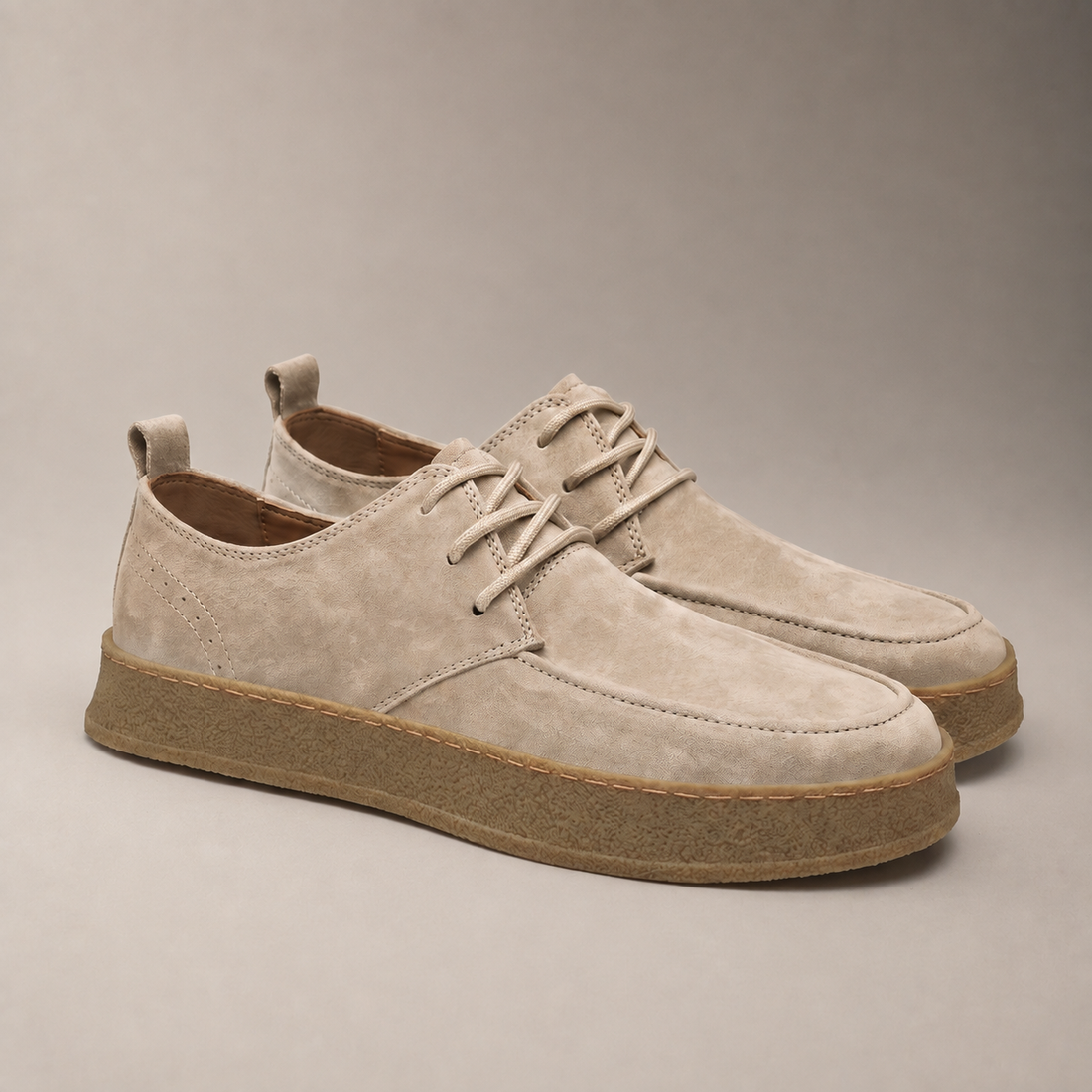 Men's Suede-Effect Lace-Up Casual Shoes