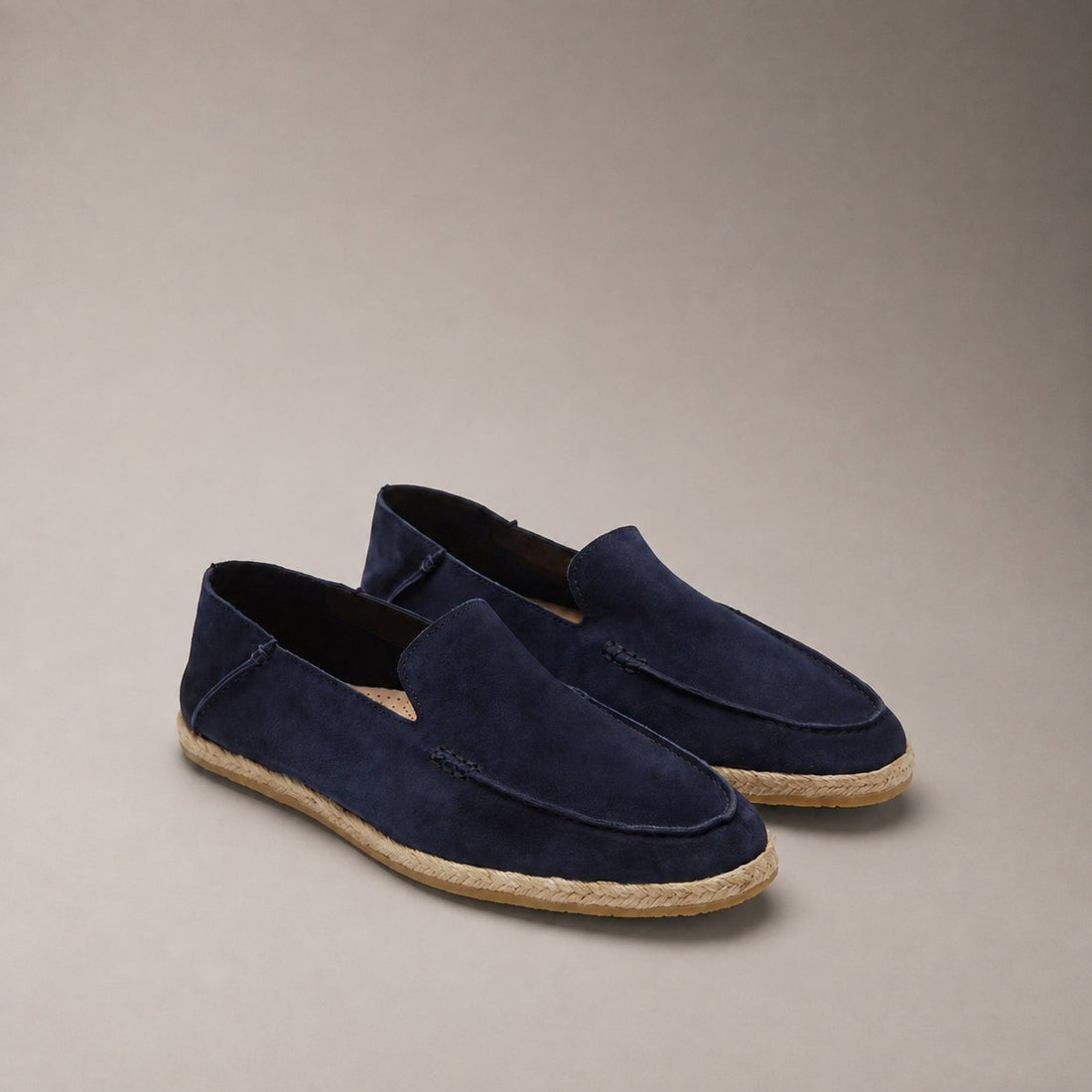 Men's Suede Espadrille Loafers