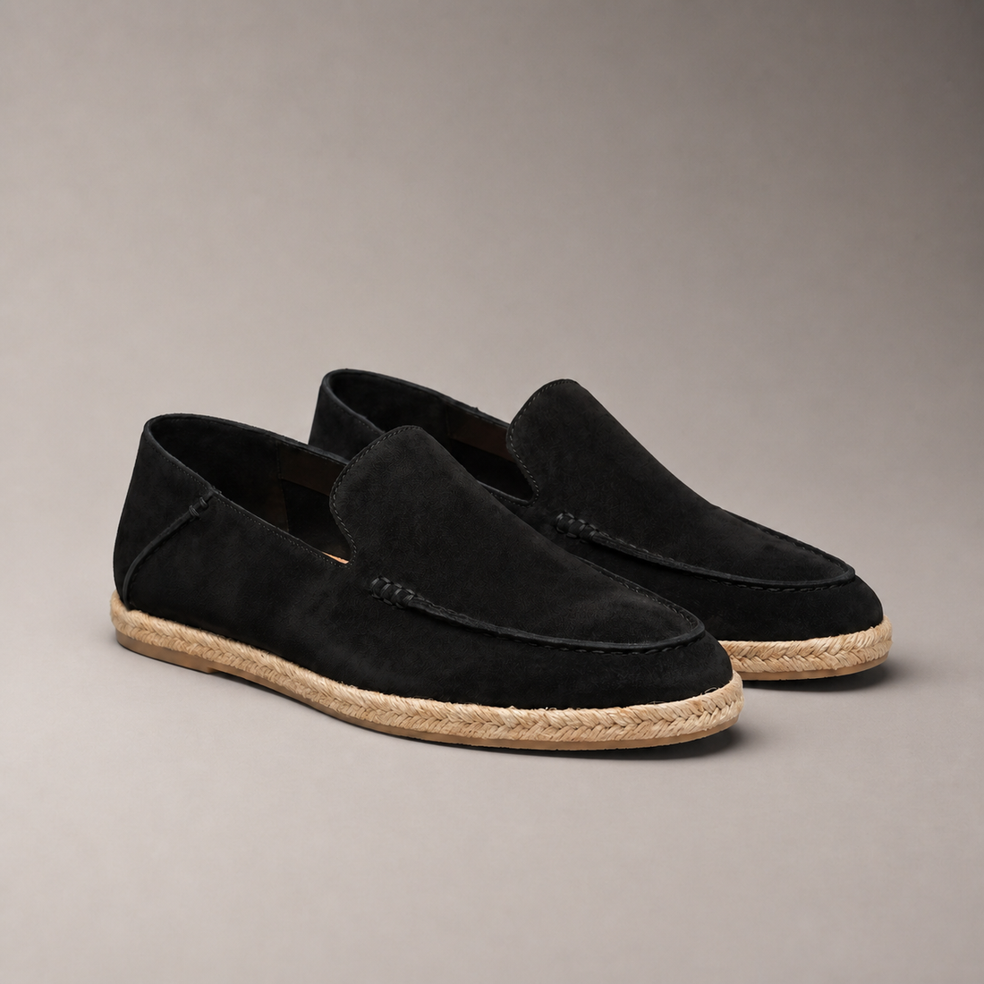 Men's Suede Espadrille Loafers
