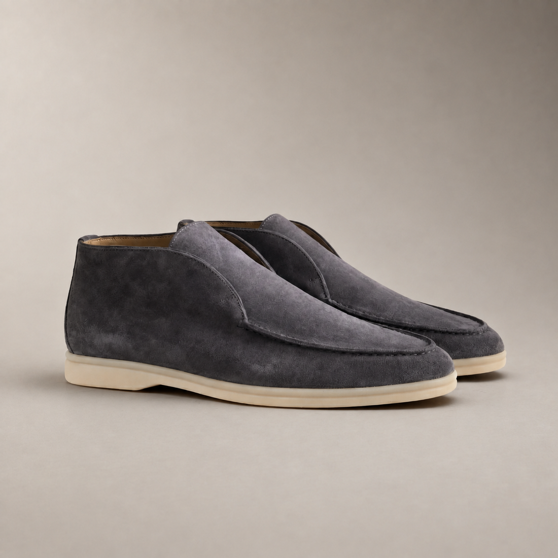 Men's Suede High Loafers