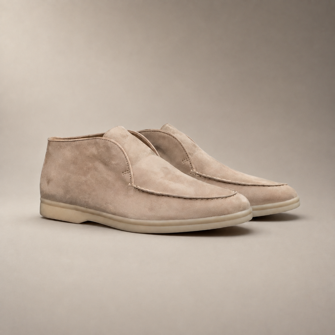 Men's Suede High Loafers