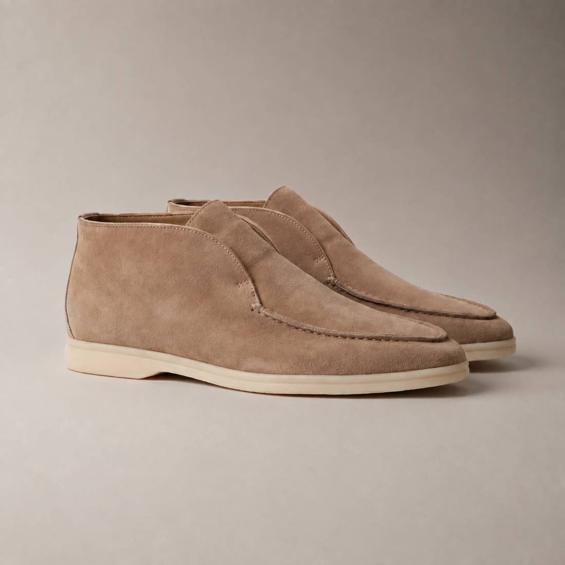 Men's High Suede Loafers