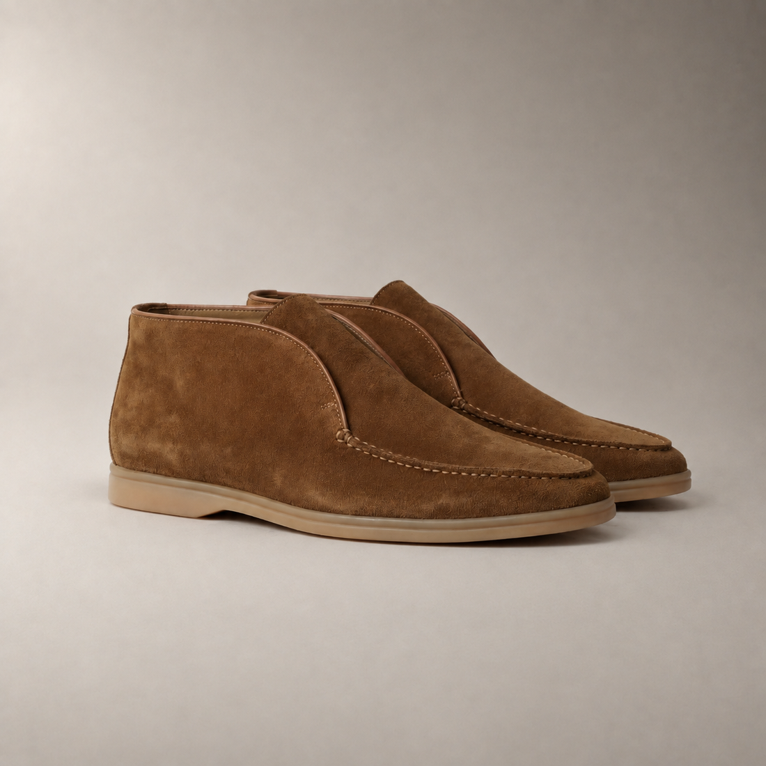 Men's Suede High Loafers
