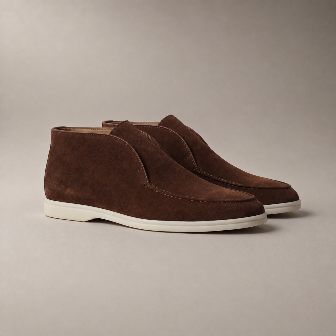 Men's Suede High Loafers