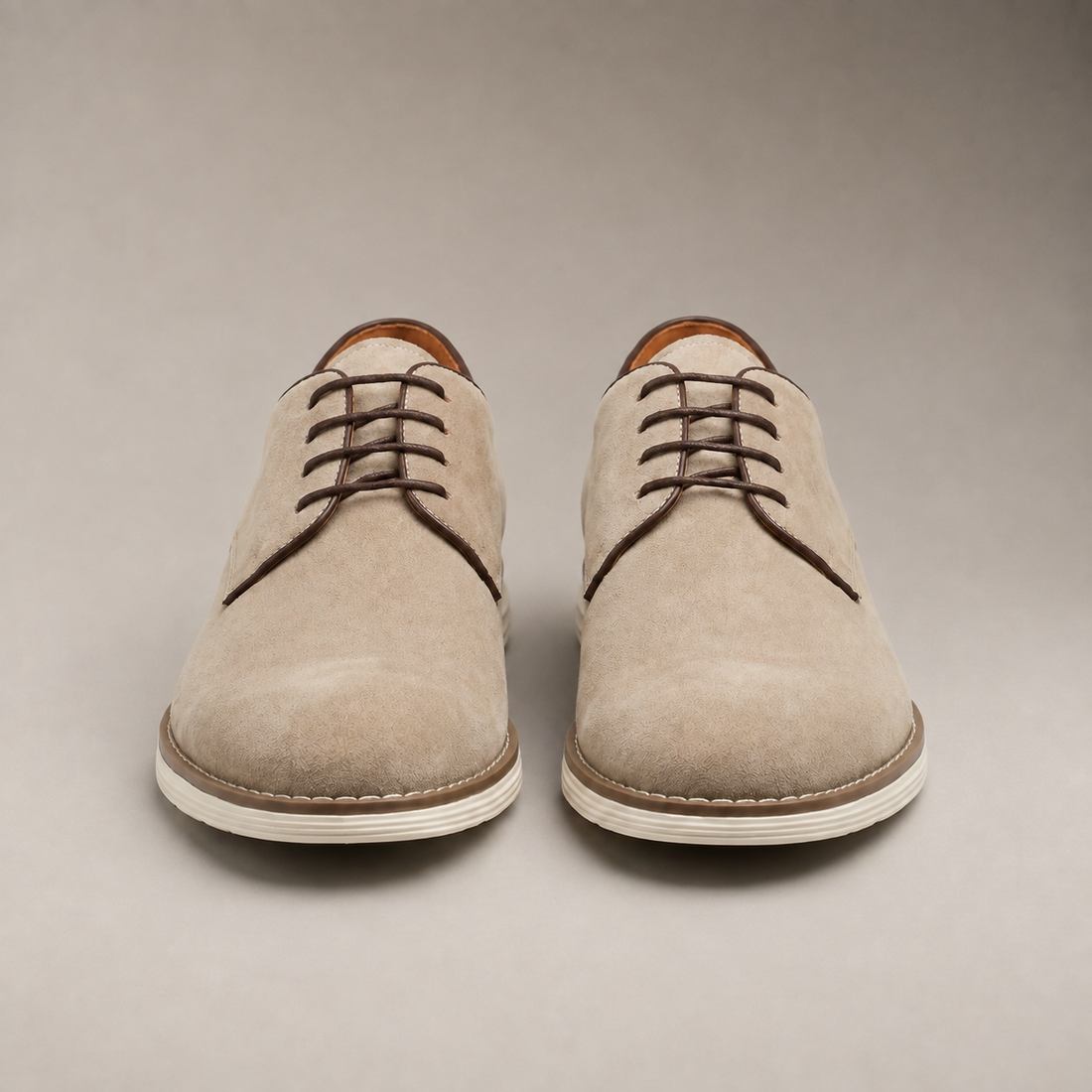 Men's Suede Lace-Up Derby Shoes