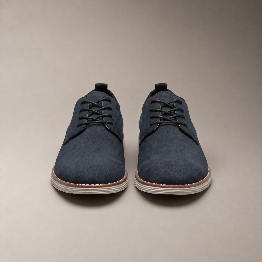 Men's Suede Lace-Up Derby Shoes