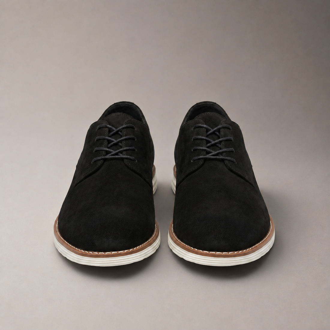 Men's Suede Lace-Up Derby Shoes