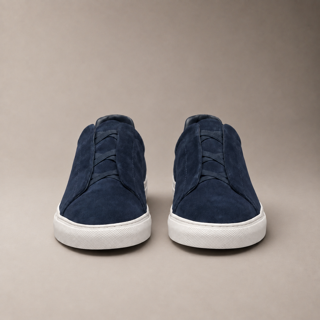 Men's Suede Leather Slip-On Trainers