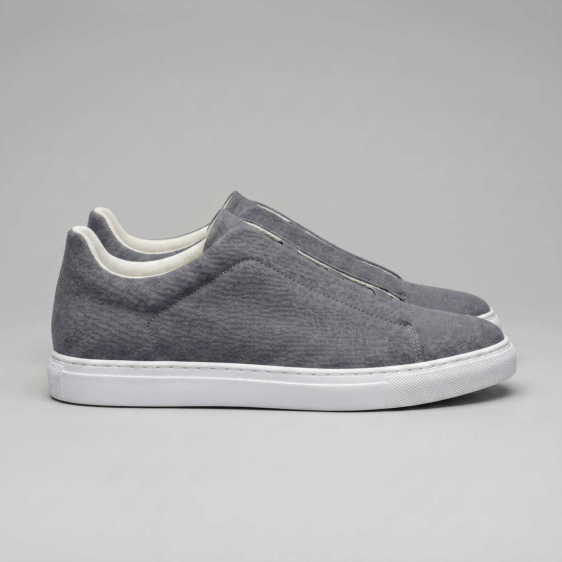 Men's Suede Leather Slip-On Trainers