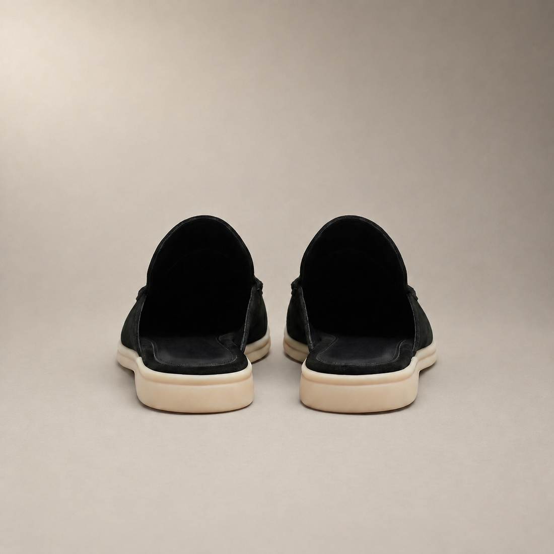 Men's Suede Backless Loafer Mules