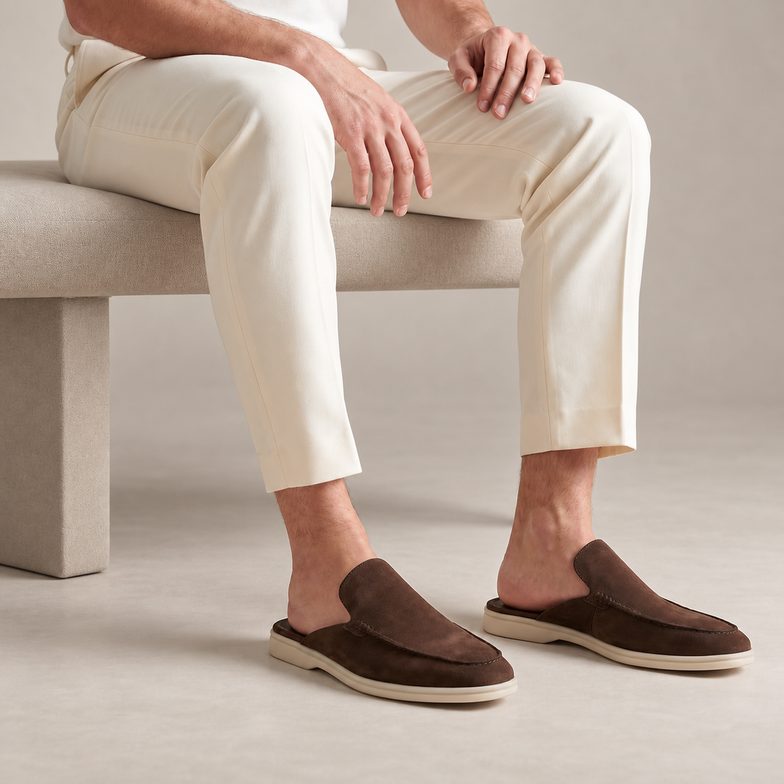 Men's Suede Mules