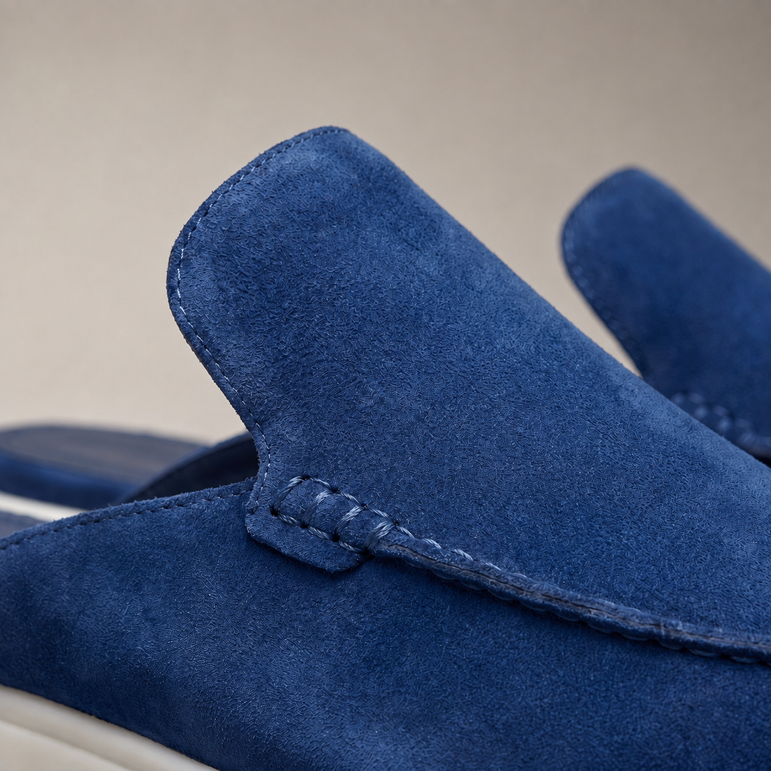 Men's Suede Backless Loafer Mules
