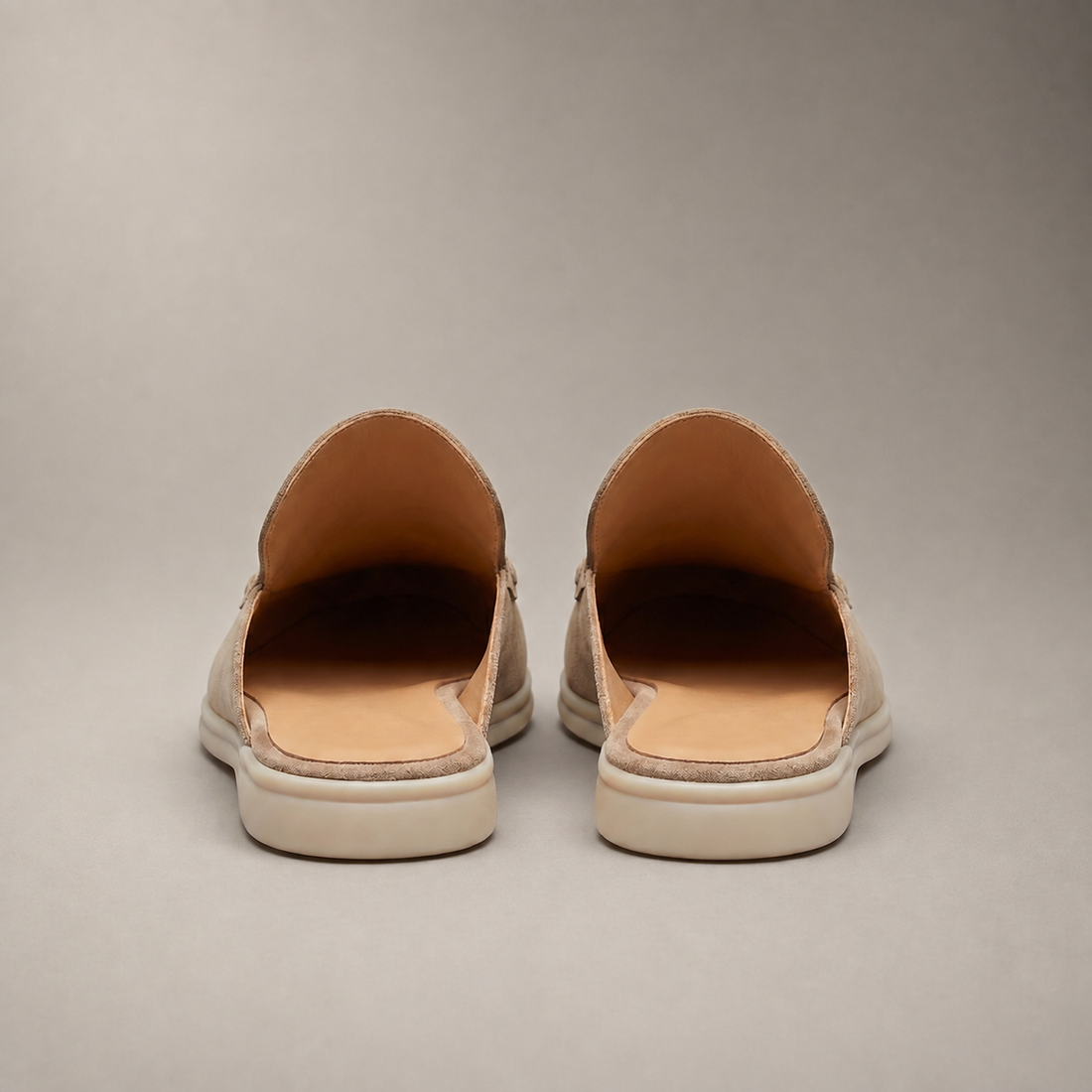 Men's Suede Backless Loafer Mules