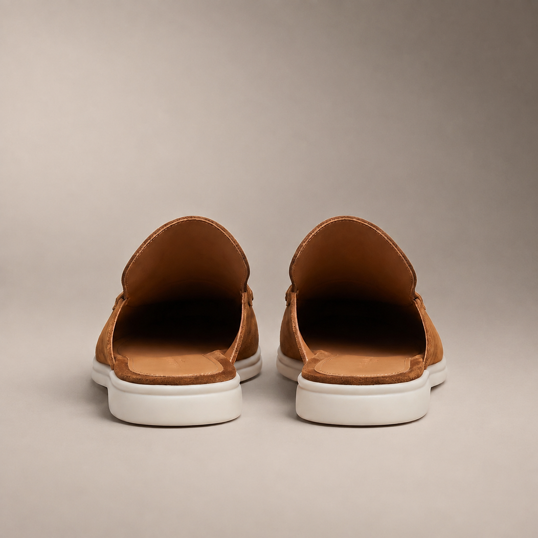 Men's Suede Backless Loafer Mules