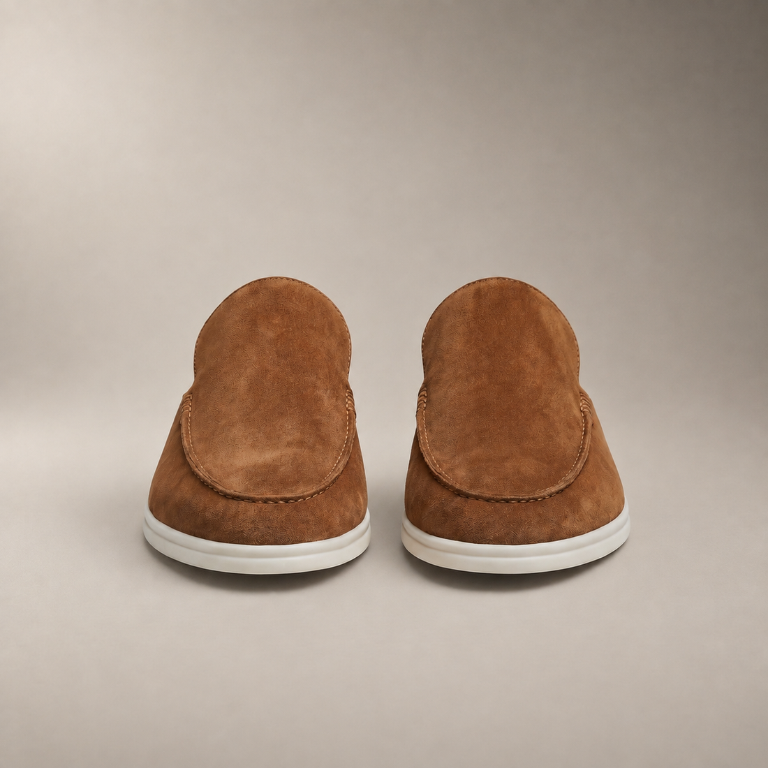Men's Suede Backless Loafer Mules