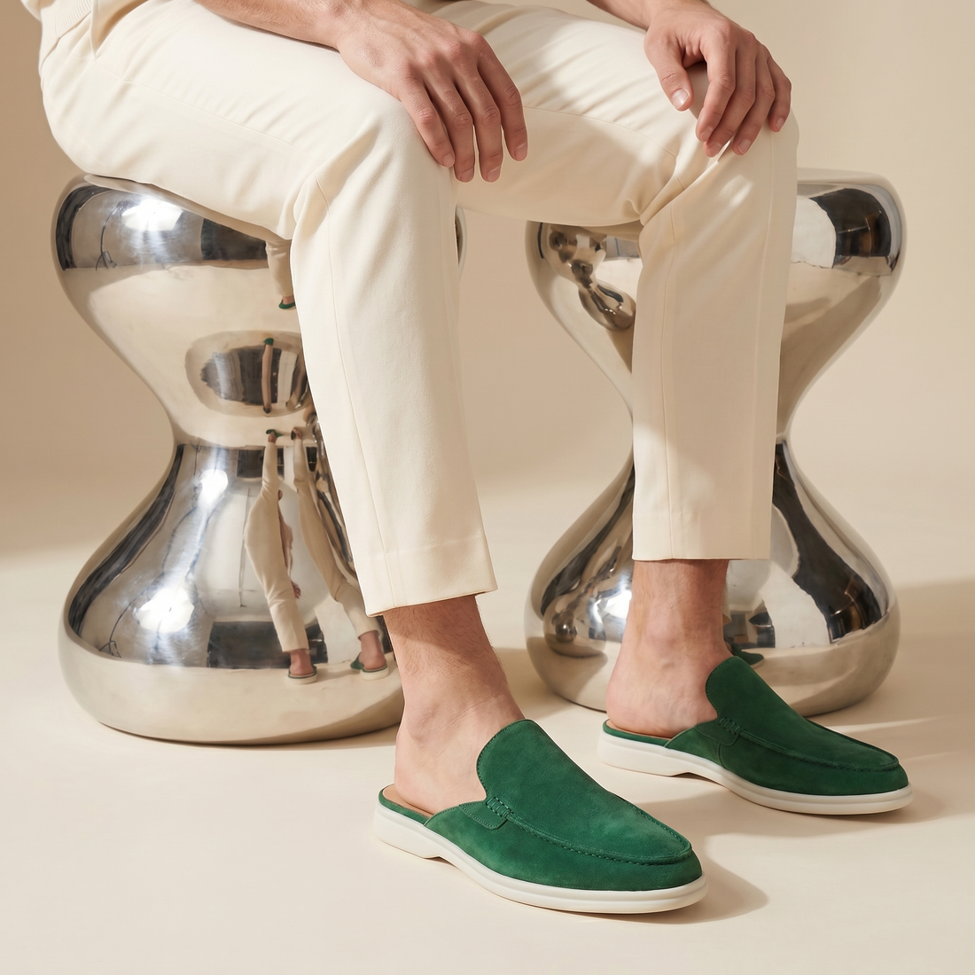 Men's Suede Mules