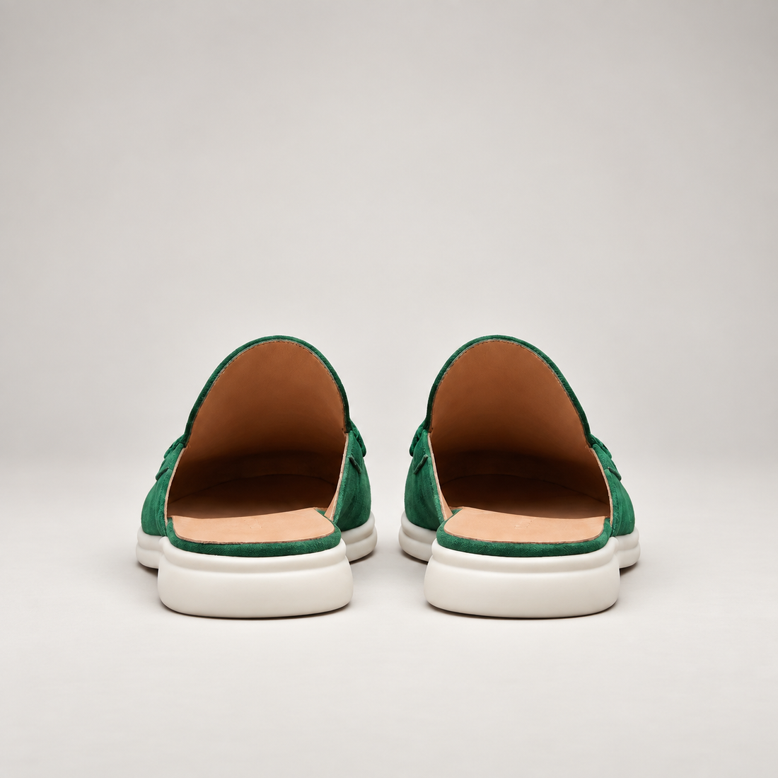 Men's Suede Backless Loafer Mules