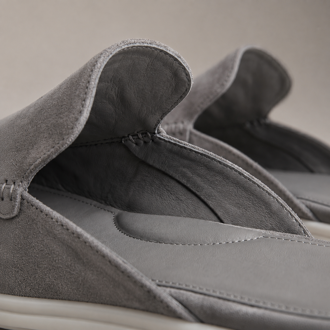 Men's Suede Backless Loafer Mules