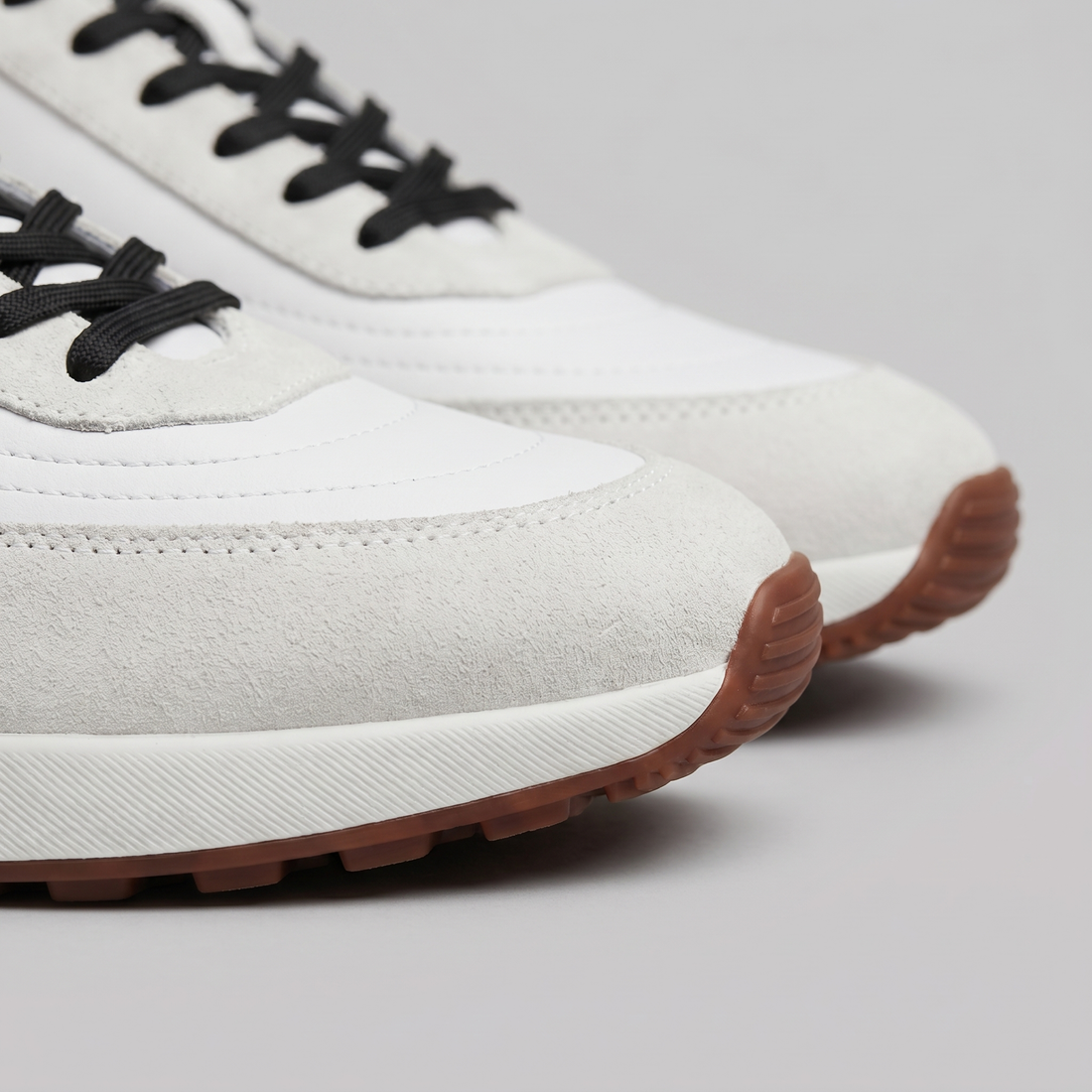 Men's Suede Panel Lace-Up Trainers BOGO