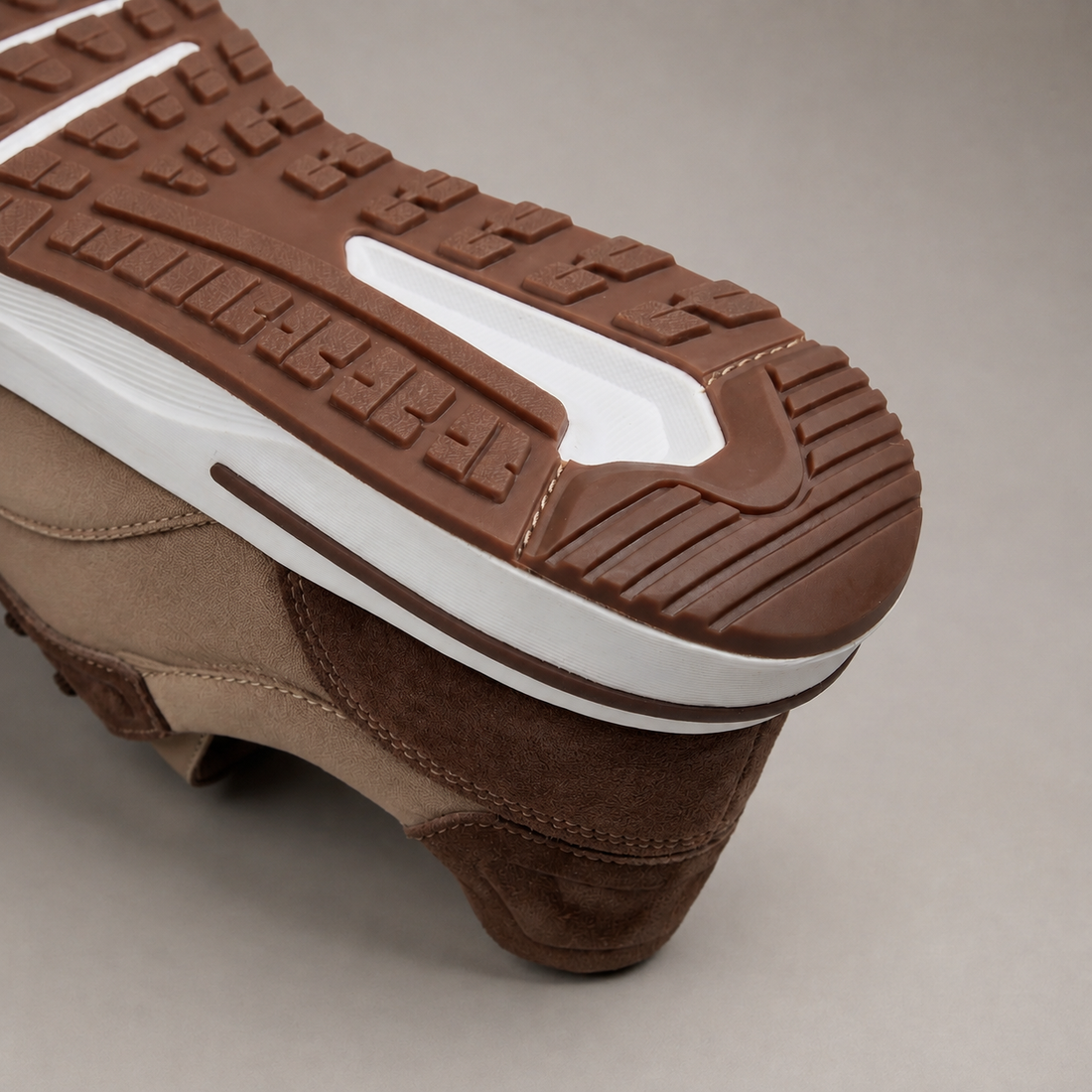 Men's Suede Panel Lace-Up Trainers