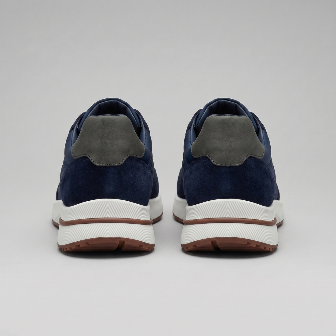 Men's Suede Panel Lace-Up Trainers BOGO